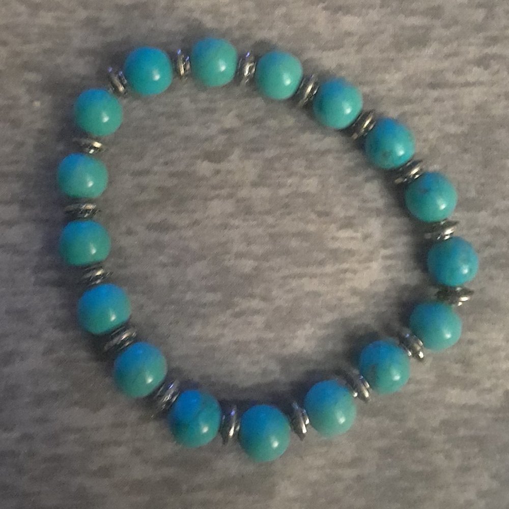 Turquoise Bead Bracelet